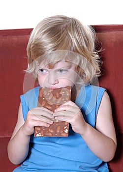 Boy with chocolate II