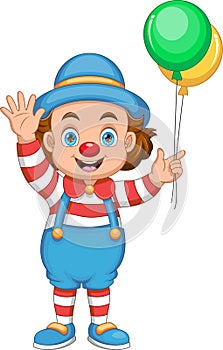 boy in clown costume cartoon
