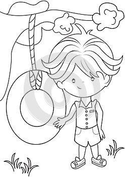 Boy coloring page