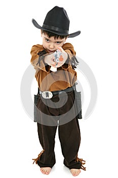 Boy in Cowboy Sheriff Costume