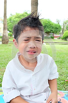 Boy crying