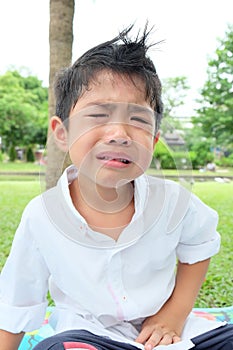 Boy crying