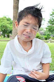 Boy crying