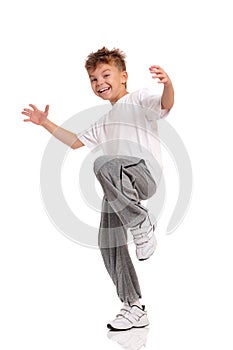 Boy dancing