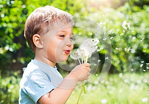 Boy With Dandelion