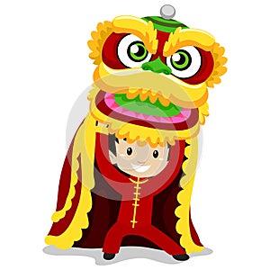 Boy with Dragon Dancing