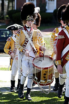 Boy Dressed as a British Drummer