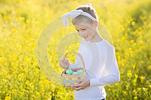 Boy at easter time