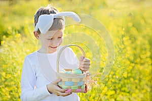 Boy at easter time