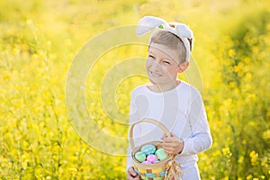 Boy at easter time