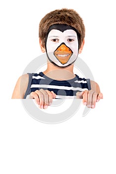 Boy with face-paint