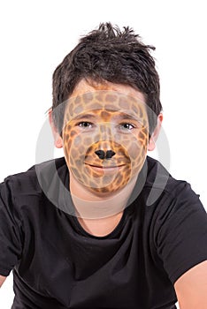 Boy with face-paint