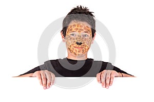 Boy with face-paint