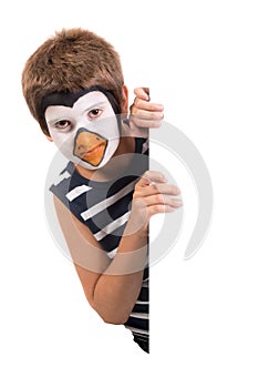 Boy with face-paint