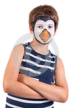 Boy with face-paint