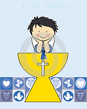 Boy First Communion