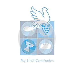 Boy First Communion card