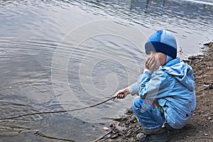 Boy fisherman photo