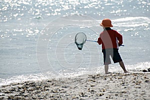 Boy fishing