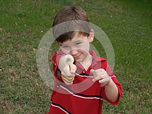 Boy with flower 1