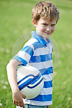 Boy with football