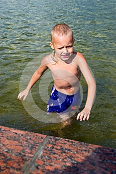 Boy at the fountain