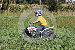 Boy Four Wheeling