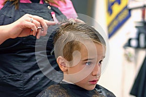 Boy Getting Haircut