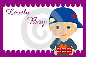 Boy gift frame