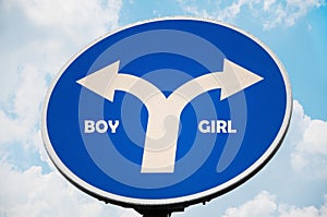 Boy and Girl sign