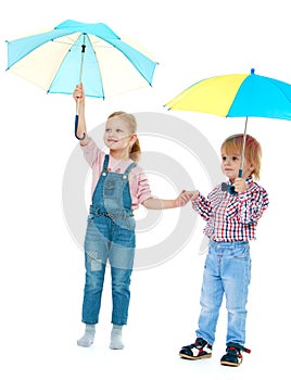 Boy with a girl standing