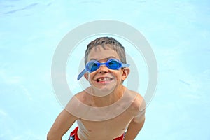 Boy with Goggles on