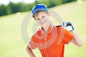 Boy golf player img