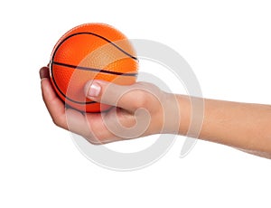 Boy hand with small ball