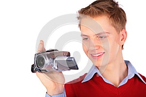 Boy with HDV camera