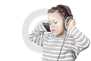 Boy with headphone