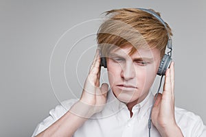 Boy in headphones