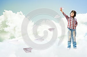 Boy dreams of becoming a pilot