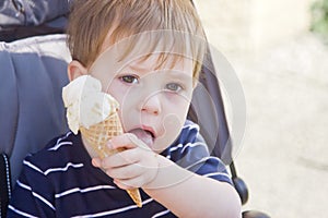 Boy with icecream