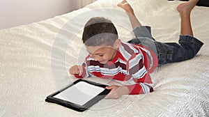 Boy with iPad