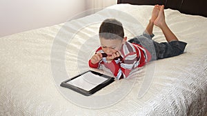 Boy with iPad
