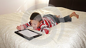 Boy with iPad
