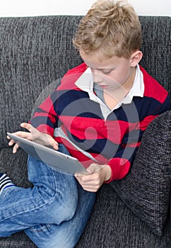 Boy on ipad