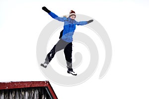Boy jumping