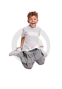 Boy jumping