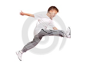 Boy jumping