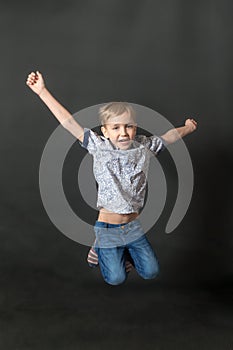 Boy jumping