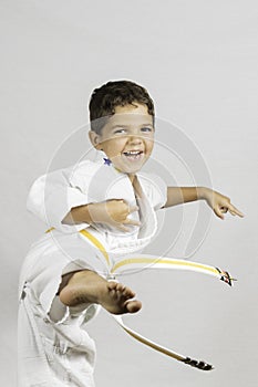 Boy Karate Kick