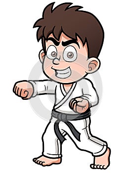 Boy Karate Player