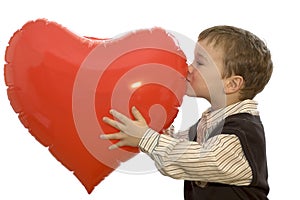 Boy Kissing Heart